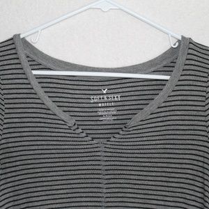 Long Sleeve, Stripes, Comfortable, American Eagle